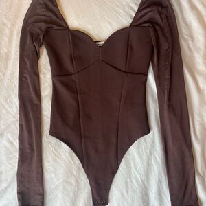 Abercrombie & Fitch Maroon Bodysuit